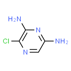 ChemSpider 2D Image | 2,6-Diamino-3-chloropyrazine | C4H5ClN4