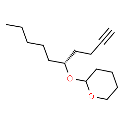 ChemSpider 2D Image | 2-[(5R)-1-Decyn-5-yloxy]tetrahydro-2H-pyran | C15H26O2