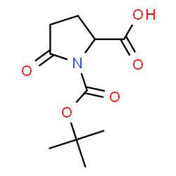 ChemSpider 2D Image | 1-{[(2-Methyl-2-propanyl)oxy]carbonyl}-5-oxoproline | C10H15NO5