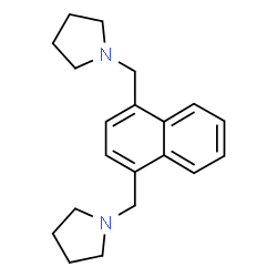 ChemSpider 2D Image | 1,1'-[1,4-Naphthalenediylbis(methylene)]dipyrrolidine | C20H26N2