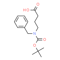 ChemSpider 2D Image | 4-[benzyl(tert-butoxycarbonyl)amino]butanoic acid | C16H23NO4