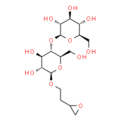 ChemSpider 2D Image | 2-(2-Oxiranyl)ethyl 4-O-beta-D-glucopyranosyl-beta-D-glucopyranoside | C16H28O12