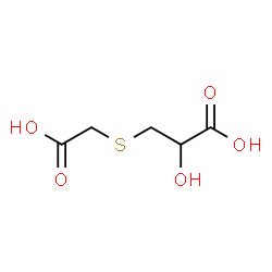ChemSpider 2D Image | 3-[(Carboxymethyl)sulfanyl]-2-hydroxypropanoic acid | C5H8O5S
