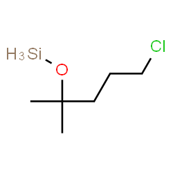 ChemSpider 2D Image | [(5-Chloro-2-methyl-2-pentanyl)oxy]silane | C6H15ClOSi