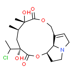 ChemSpider 2D Image | (12S,15R)-20-Chloro-12,15-dihydroxy-15,20-dihydrosenecionan-11,16-dione | C18H26ClNO6