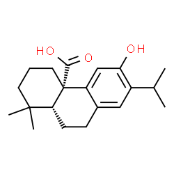 ChemSpider 2D Image | (5beta,10alpha)-12-Hydroxyabieta-8(14),9(11),12-trien-20-oic acid | C20H28O3