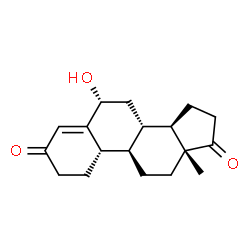 ChemSpider 2D Image | (6beta,8alpha,9beta,10alpha,13alpha,14beta)-6-Hydroxyestr-4-ene-3,17-dione | C18H24O3