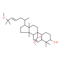 ChemSpider 2D Image | 19-Methoxy-8-[(4E)-6-methoxy-6-methyl-4-hepten-2-yl]-5,9,17,17-tetramethyl-18-oxapentacyclo[10.5.2.0~1,13~.0~4,12~.0~5,9~]nonadec-2-en-16-ol | C32H52O4