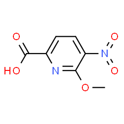 ChemSpider 2D Image | 6-Methoxy-5-nitropicolinic acid | C7H6N2O5