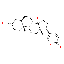 ChemSpider 2D Image | (3beta,5beta,8alpha,10alpha)-3,14-Dihydroxybufa-20,22-dienolide | C24H34O4