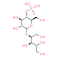 ChemSpider 2D Image | 2-O-(4-O-Phosphono-D-glucopyranosyl)-D-ribitol | C11H23O13P