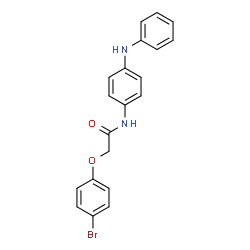 ChemSpider 2D Image | N-(4-Anilinophenyl)-2-(4-bromophenoxy)acetamide | C20H17BrN2O2