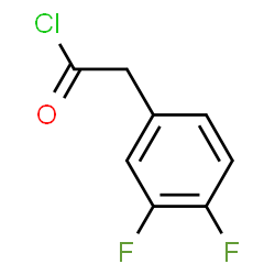 ChemSpider 2D Image | 3,4-Difluorophenylacetyl chloride | C8H5ClF2O