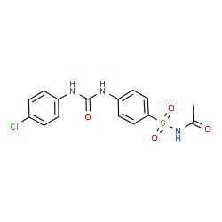 ChemSpider 2D Image | N-[(4-{[(4-Chlorophenyl)carbamoyl]amino}phenyl)sulfonyl]acetamide | C15H14ClN3O4S
