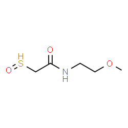 ChemSpider 2D Image | N-(2-methoxyethyl)-2-(oxo-$l^{3}-sulfanyl)acetamide | C5H10NO3S