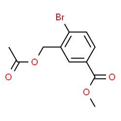 ChemSpider 2D Image | Methyl 3-(acetoxymethyl)-4-bromobenzoate | C11H11BrO4