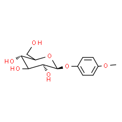 ChemSpider 2D Image | 4-Methoxyphenyl beta-D-threo-hexopyranoside | C13H18O7