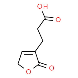 ChemSpider 2D Image | 3-(2-Oxo-2,5-dihydro-3-furanyl)propanoic acid | C7H8O4