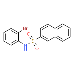 ChemSpider 2D Image | N-(2-Bromophenyl)-2-naphthalenesulfonamide | C16H12BrNO2S