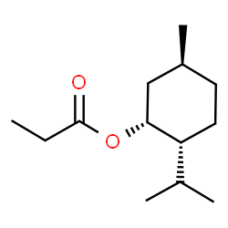 ChemSpider 2D Image | (1R,2R,5S)-2-Isopropyl-5-methylcyclohexyl propionate | C13H24O2