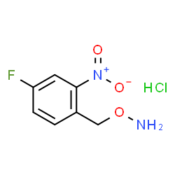 ChemSpider 2D Image | 1-[(Aminooxy)methyl]-4-fluoro-2-nitrobenzene hydrochloride (1:1) | C7H8ClFN2O3
