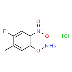 ChemSpider 2D Image | 1-(Aminooxy)-4-fluoro-5-methyl-2-nitrobenzene hydrochloride (1:1) | C7H8ClFN2O3