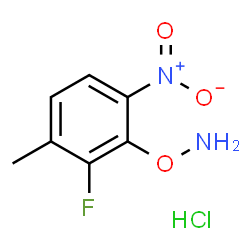 ChemSpider 2D Image | 2-(Aminooxy)-3-fluoro-4-methyl-1-nitrobenzene hydrochloride (1:1) | C7H8ClFN2O3