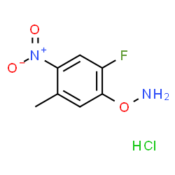 ChemSpider 2D Image | 1-(Aminooxy)-2-fluoro-5-methyl-4-nitrobenzene hydrochloride (1:1) | C7H8ClFN2O3