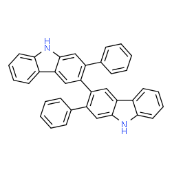 ChemSpider 2D Image | 2,2'-Diphenyl-9H,9'H-3,3'-bicarbazole | C36H24N2