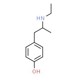 ChemSpider 2D Image | 4-[2-(Ethylamino)propyl]phenol | C11H17NO