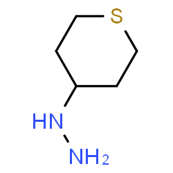 ChemSpider 2D Image | Tetrahydro-2H-thiopyran-4-ylhydrazine | C5H12N2S