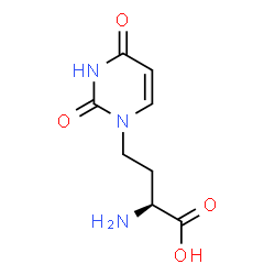 ChemSpider 2D Image | (2S)-2-Amino-4-(2,4-dioxo-3,4-dihydro-1(2H)-pyrimidinyl)butanoic acid | C8H11N3O4