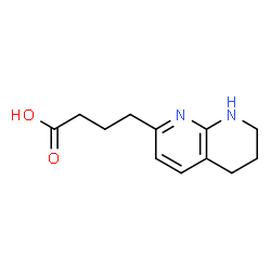 ChemSpider 2D Image | 5,6,7,8-TETRAHYDRO-1,8-NAPHTHYRIDIN-2-BUTYRIC ACID | C12H16N2O2