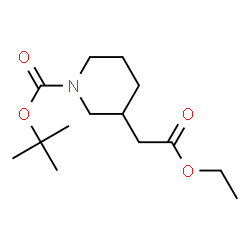ChemSpider 2D Image | Ethyl1-Boc-3-piperidineacetate | C14H25NO4