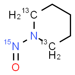 ChemSpider 2D Image | 1-(~15~N)Nitroso(2,6-~13~C_2_)piperidine | C313C2H10N15NO