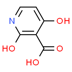ChemSpider 2D Image | 2,4-dihydroxypyridine-3-carboxylic acid | C6H5NO4