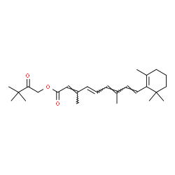 ChemSpider 2D Image | O~15~-(3,3-Dimethyl-2-oxobutyl)retinoic acid | C26H38O3