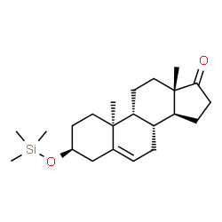 ChemSpider 2D Image | (3beta,9beta,10alpha)-3-[(Trimethylsilyl)oxy]androst-5-en-17-one | C22H36O2Si