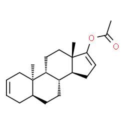ChemSpider 2D Image | (5alpha,9beta,10alpha)-Androsta-2,16-dien-17-yl acetate | C21H30O2