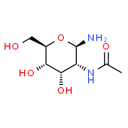 ChemSpider 2D Image | 2-Acetamido-2-deoxy-beta-D-allopyranosylamine | C8H16N2O5