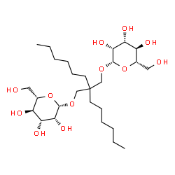 ChemSpider 2D Image | 2-Hexyl-2-[(beta-L-mannopyranosyloxy)methyl]octyl beta-L-mannopyranoside | C27H52O12