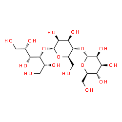 ChemSpider 2D Image | alpha-D-Mannopyranosyl-(1->4)-alpha-D-mannopyranosyl-(1->4)-D-glucitol | C18H34O16
