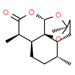 ChemSpider 2D Image | (1S,4R,5R,8S,9R,12S,13S)-1,5,9-Trimethyl-11,14,15-trioxatetracyclo[10.2.1.0~4,13~.0~8,13~]pentadecan-10-one | C15H22O4
