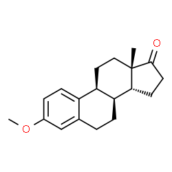 ChemSpider 2D Image | (8alpha,14beta)-3-Methoxyestra-1(10),2,4-trien-17-one | C19H24O2