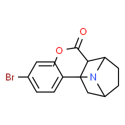 ChemSpider 2D Image | Methyl 3-(4-bromophenyl)-8-methyl-8-azabicyclo[3.2.1]octane-2-carboxylate | C16H20BrNO2