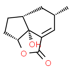 ChemSpider 2D Image | (4S,5aR,7aR,7bR)-7b-Hydroxy-4-methyl-5,5a,6,7,7a,7b-hexahydroindeno[1,7-bc]furan-2(4H)-one | C11H14O3