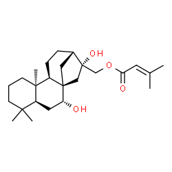 ChemSpider 2D Image | (7alpha,8alpha,10alpha,16beta)-7,16-Dihydroxykauran-17-yl 3-methyl-2-butenoate | C25H40O4