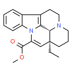 ChemSpider 2D Image | Methyl (16alpha)-eburnamenine-14-carboxylate | C21H24N2O2