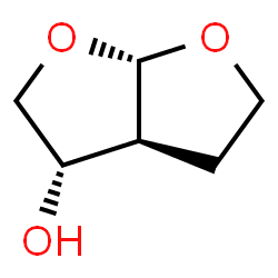ChemSpider 2D Image | (3S,3aS,6aS)-Hexahydrofuro[2,3-b]furan-3-ol | C6H10O3
