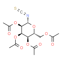 ChemSpider 2D Image | 2,3,4,6-Tetra-O-acetyl-N-(thioxomethylene)-beta-D-allopyranosylamine | C15H19NO9S